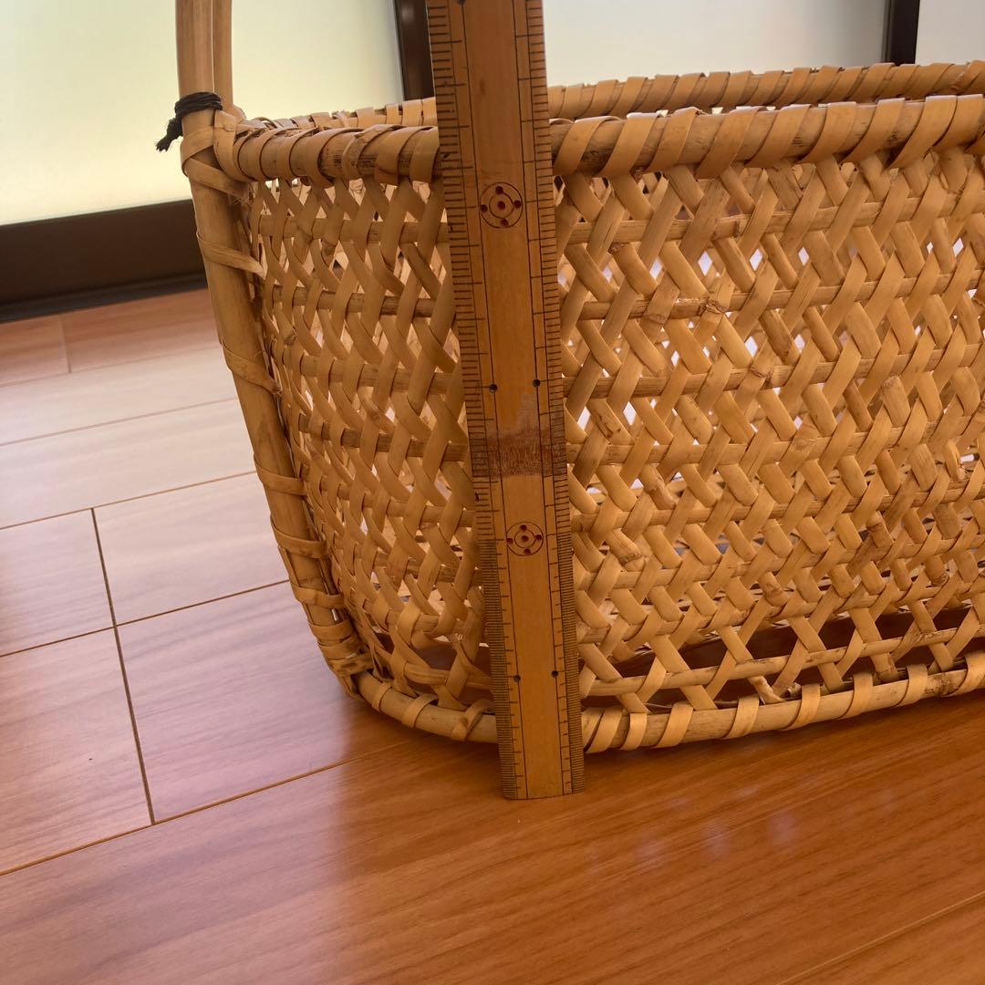 竹かご　中古　根曲竹　竹虎