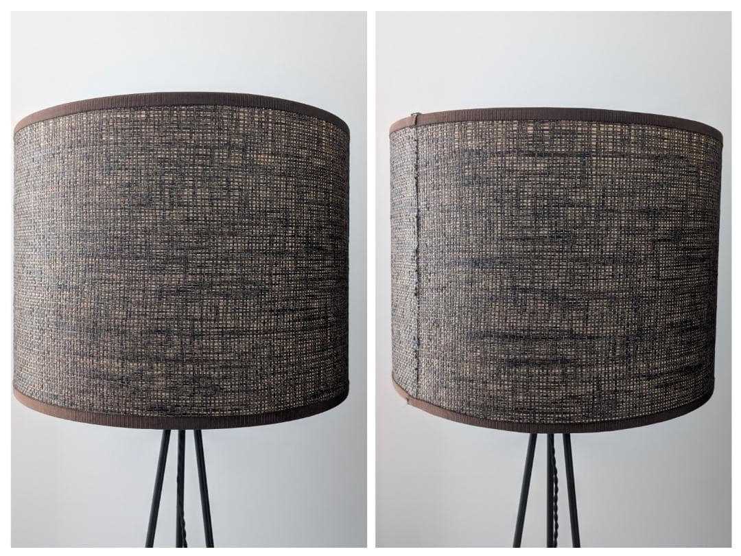 USED アイアン×ツイード スタンドライト フロアランプ ミッドセンチュリー