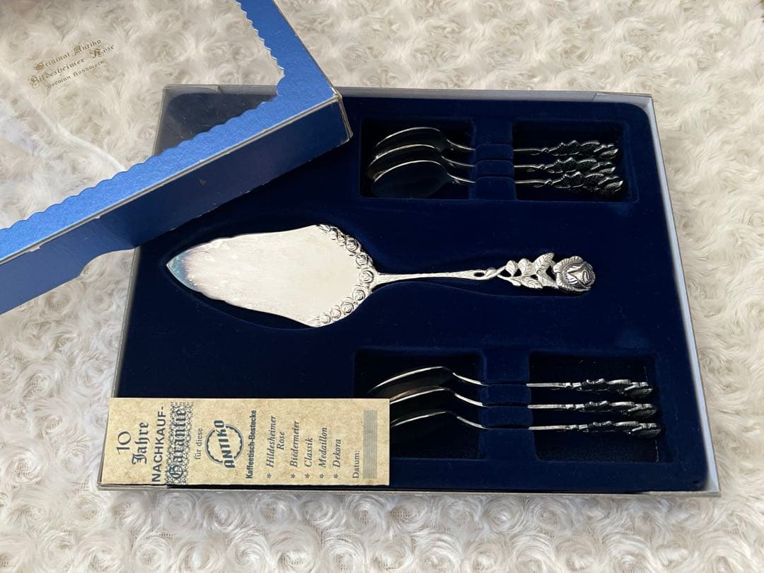 ANTIKO社　カトラリーセット　ヒルデスハイムローズ　ケーキサーバー〈７本〉