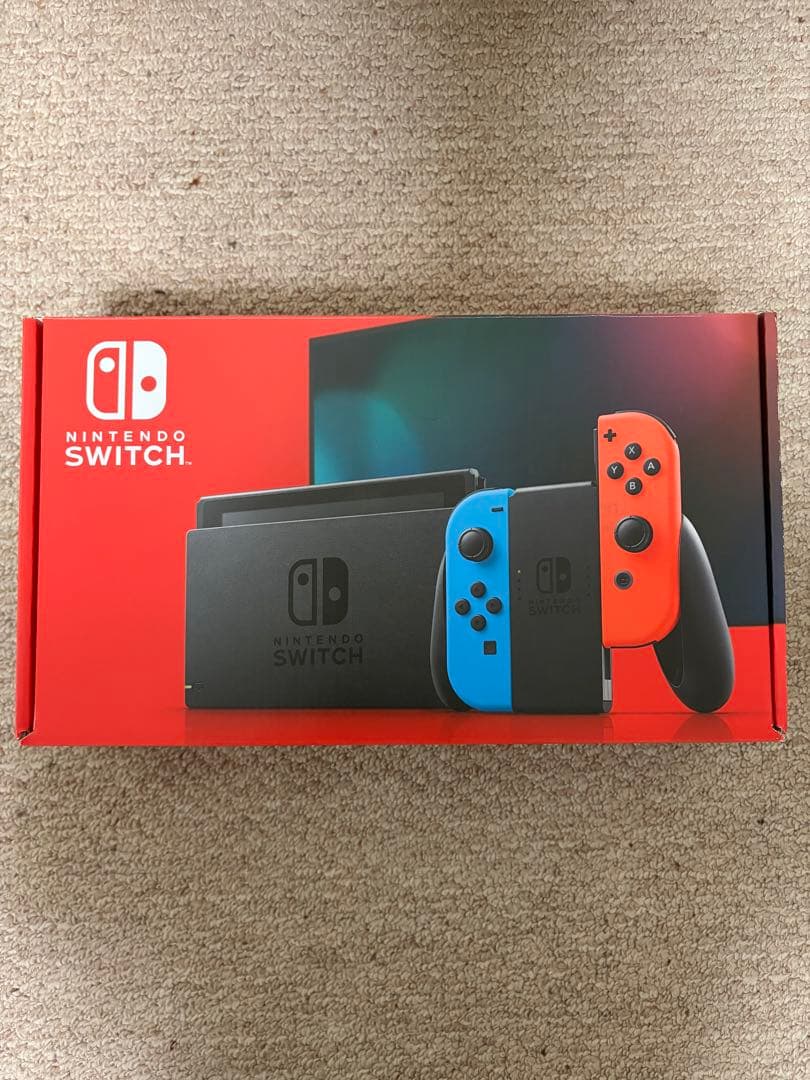 Nintendo Switch バッテリー強化版本体 一式　SDカード、ケース付