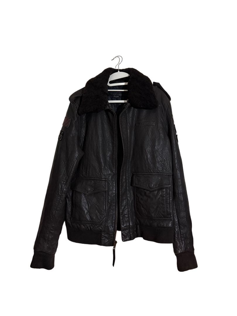 TRUE RELIGION レザージャケット　ファー付き