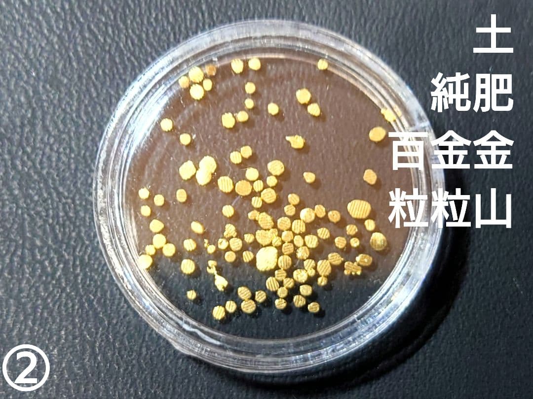 土肥金山 純金粒 砂金 100粒 ②