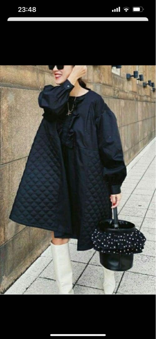 ロージーモンスター フリル キルティング ボリュームワンピース