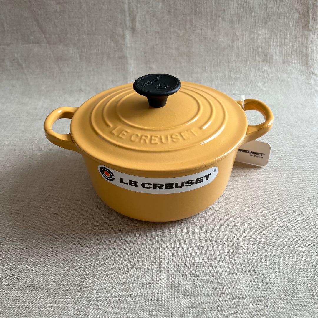 LE CREUSET ココットロンド 両手鍋 16cm イエロー