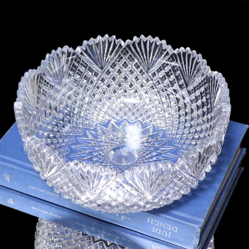 オールド・バカラ 特別注文品 最高級 大型切子鉢 ボウル 春海商店 菓子器 丸鉢