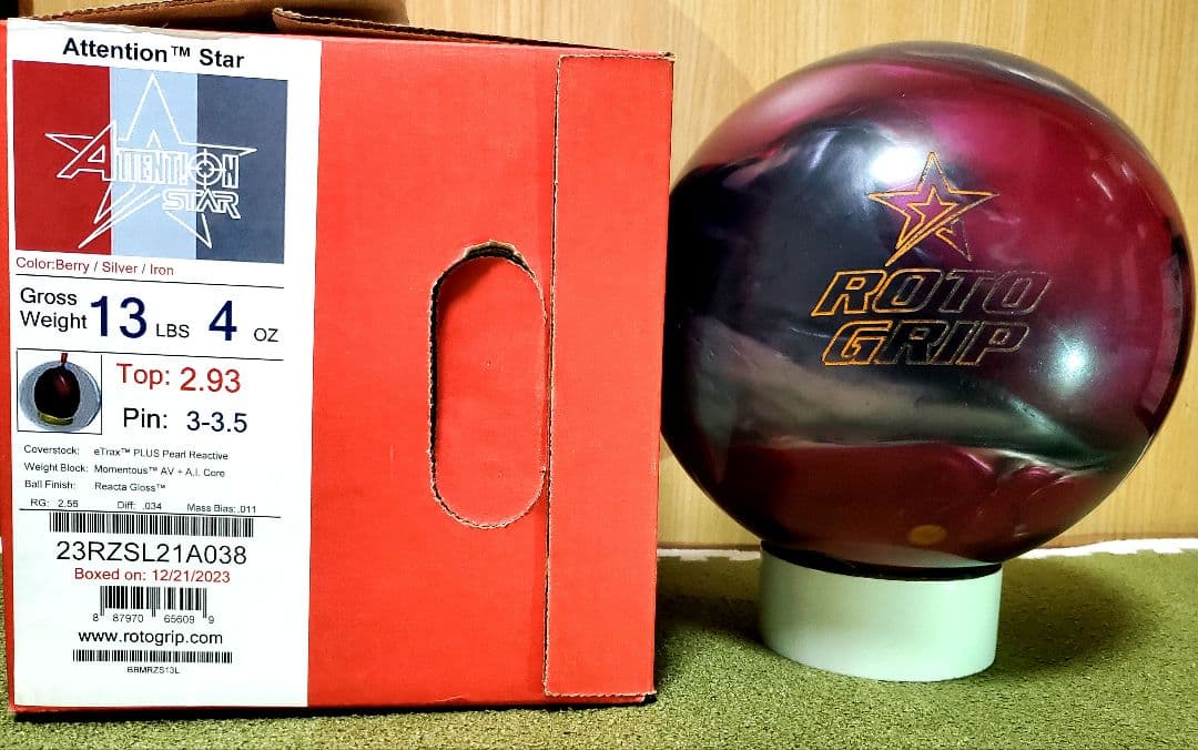 Roto Grip Attention Star ボウリングボール 13p4oz