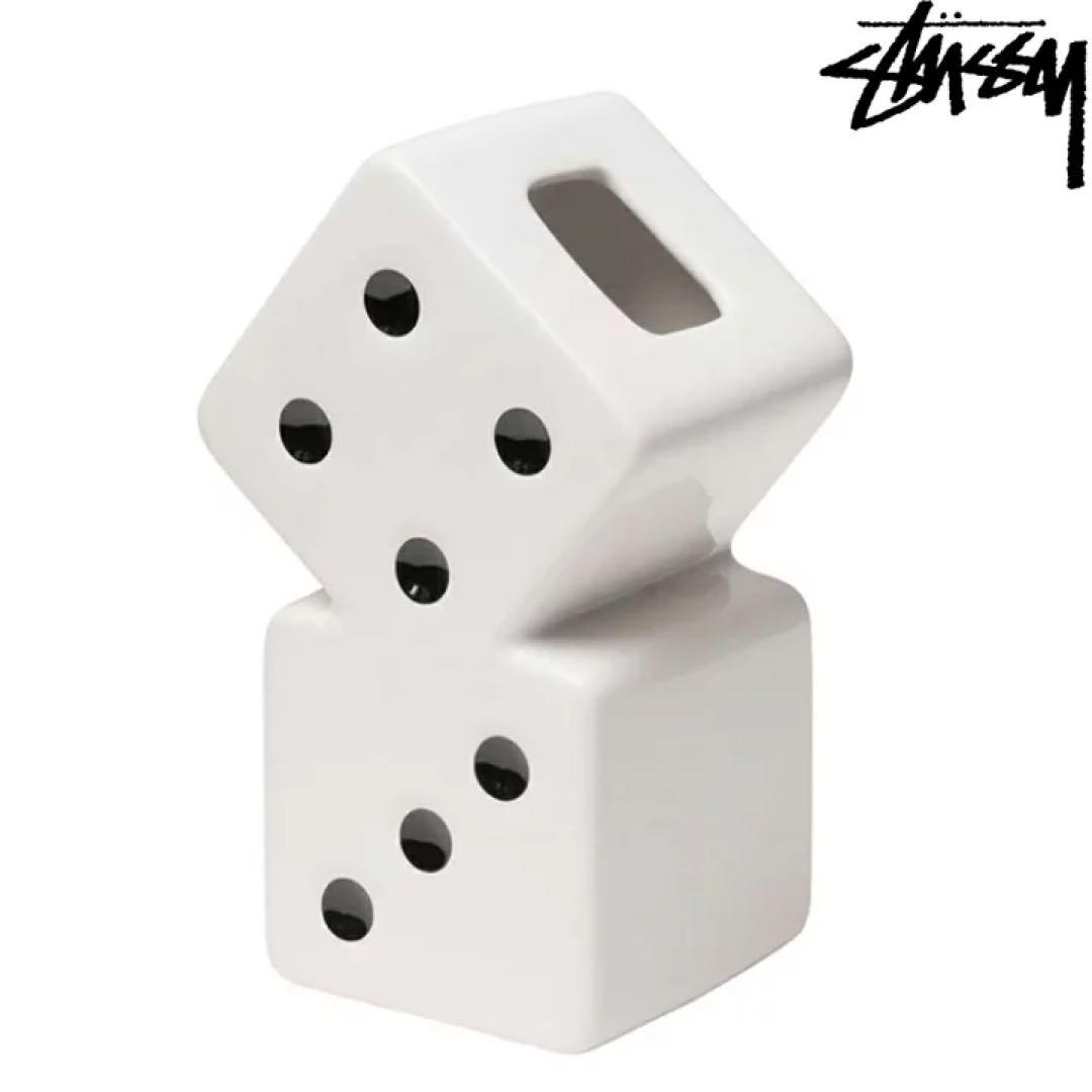 stussy 花瓶　CERAMIC DICE VASE WHITE