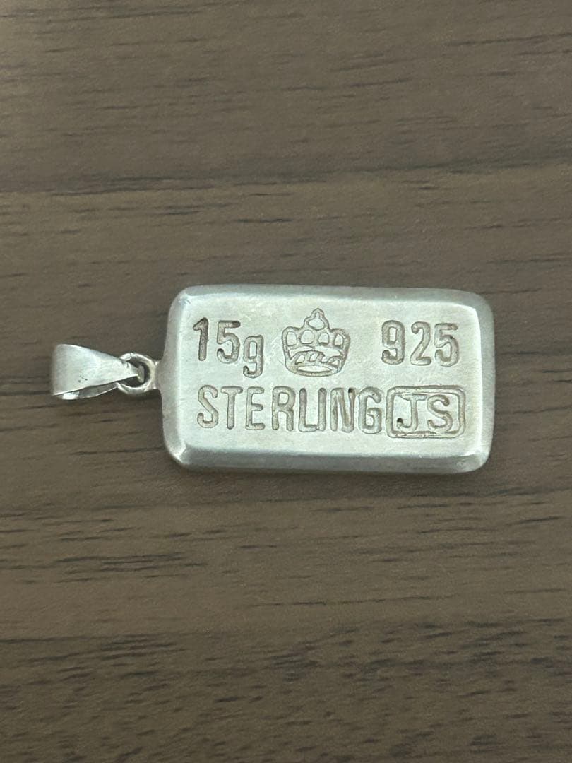 スターリングシルバー　シルバー925 ペンダントトップ　インゴット