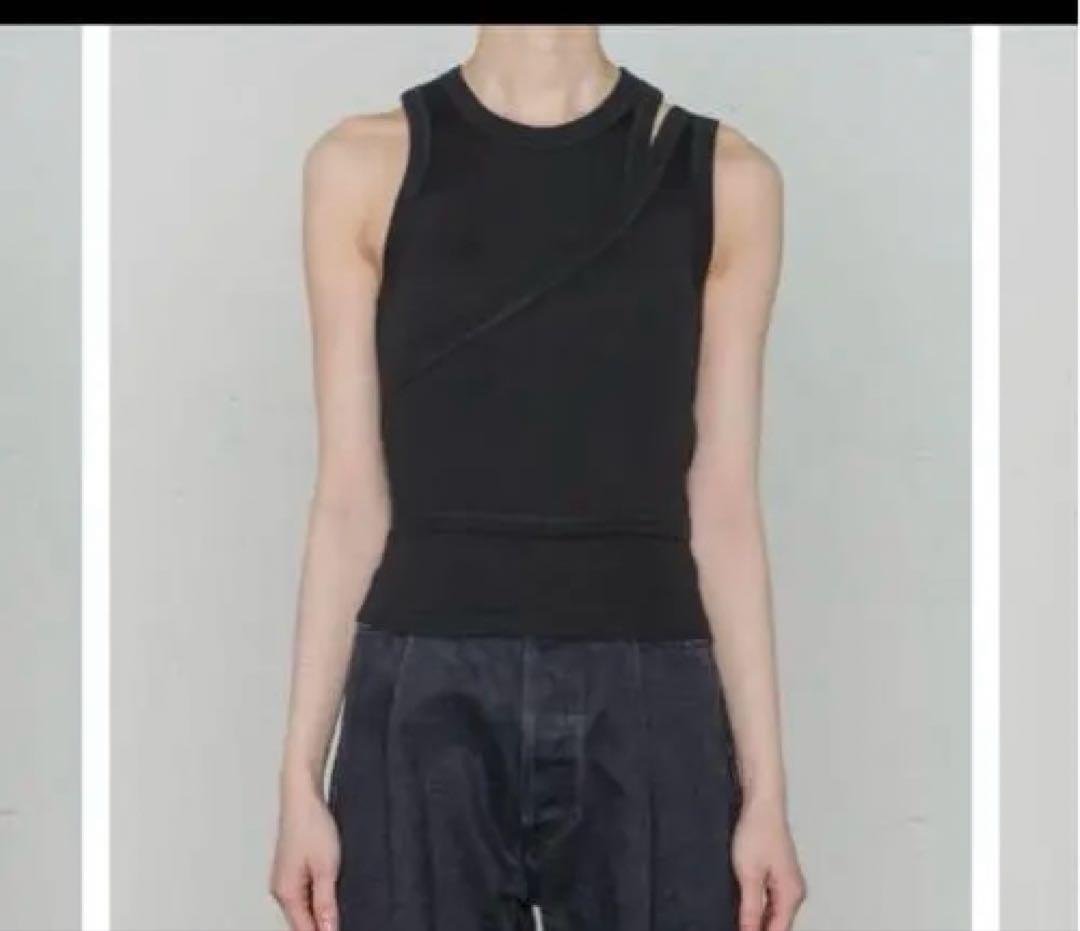 HYKE DOUBLE SHOULDER TANK TOP タンクトップ