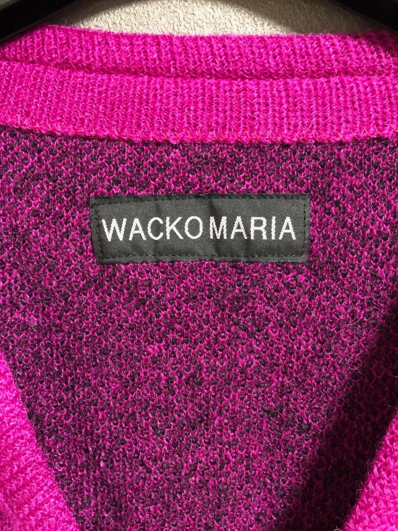 新品 WACKO MARIA 25SS レオパード モヘア ニット カーディガン