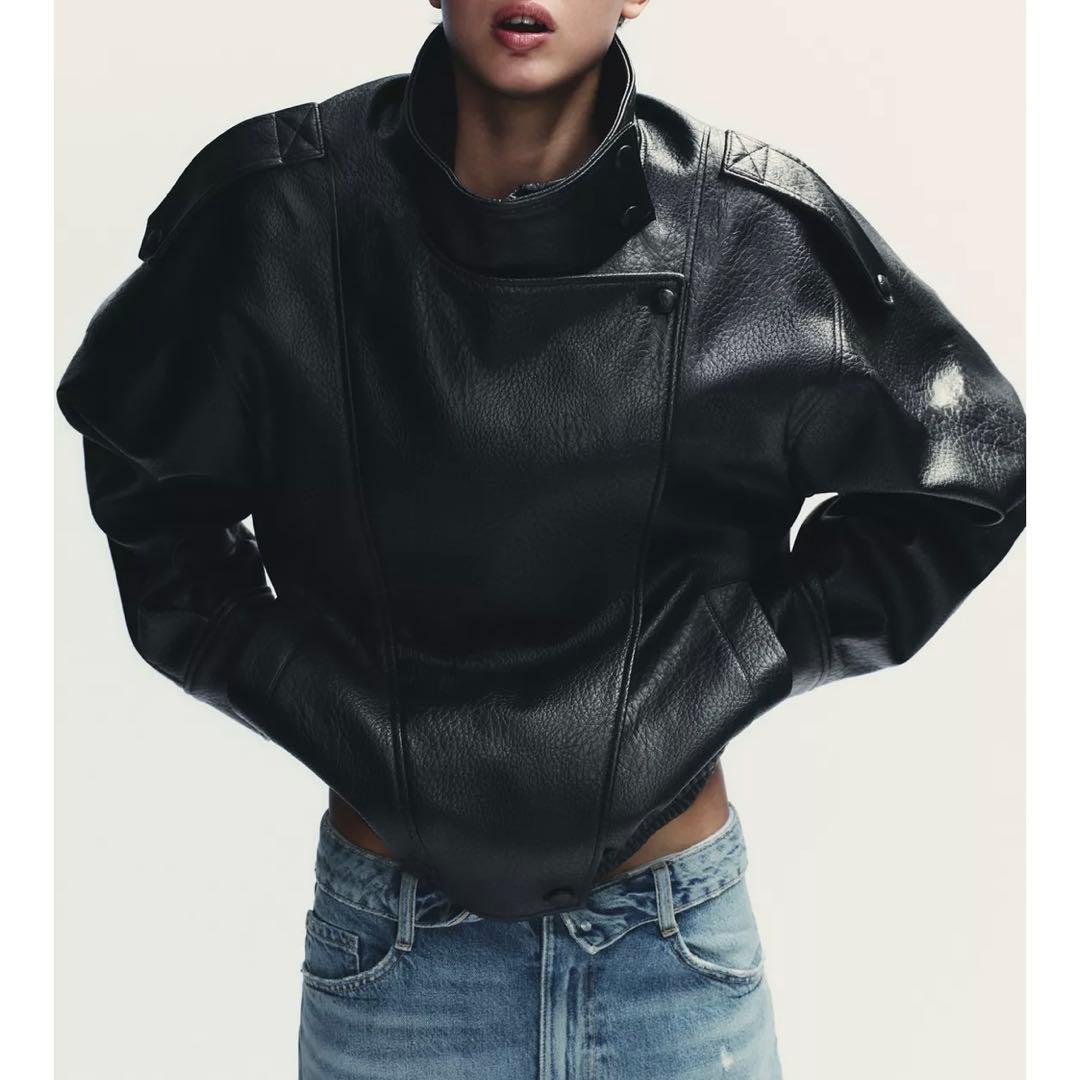 も*ね様 ZARA フェイクレザージャケット