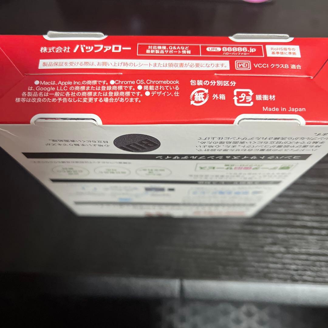 新品未開封 BUFFALOポータブルHDD2TBHD-PCFS2.0U3-BBA