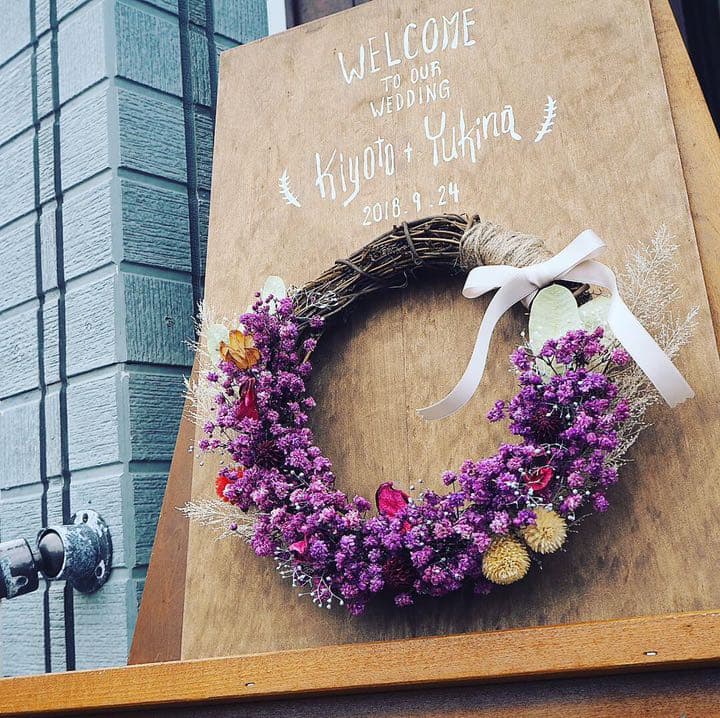 ドライフラワーリース　～Baby’s Breath～　ハンドメイド・オーダー