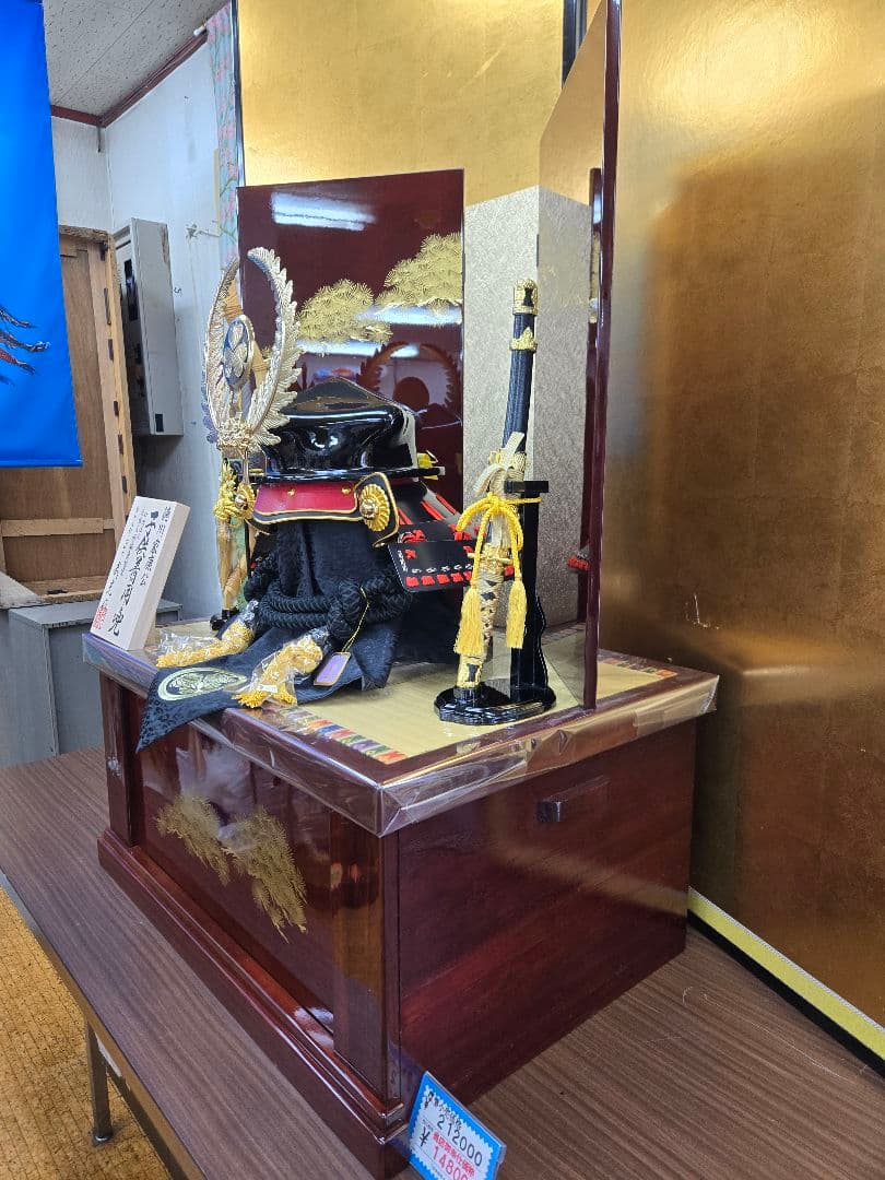 雨宮様【専用】【展示品限り】五月人形　兜　徳川家康　収納飾り　子供着用可　S1