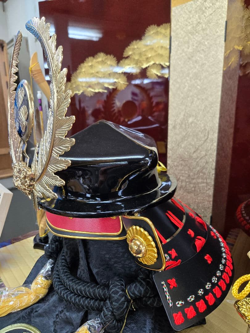 雨宮様【専用】【展示品限り】五月人形　兜　徳川家康　収納飾り　子供着用可　S1