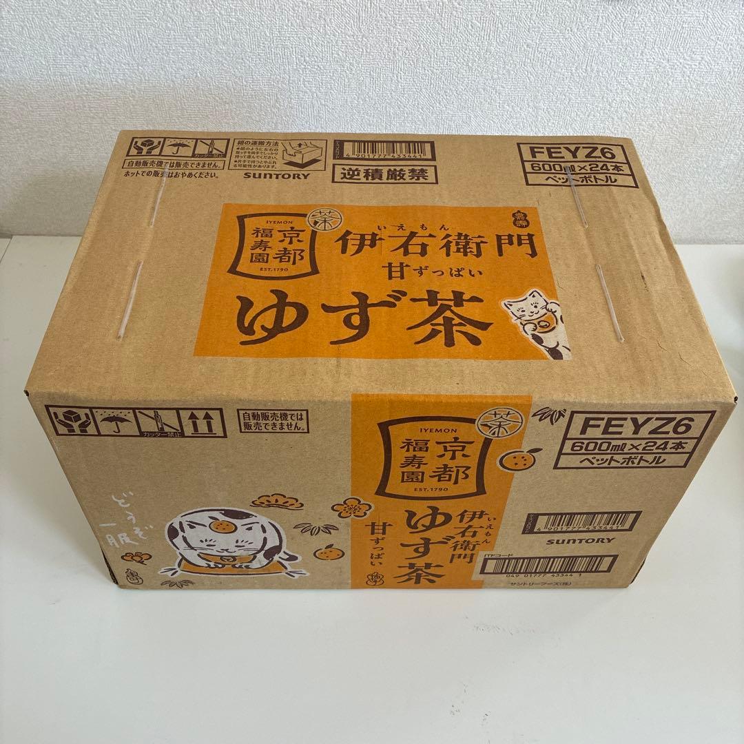 サントリー 伊右衛門 ゆず茶 お茶 600ml×24本　おまとめ買い