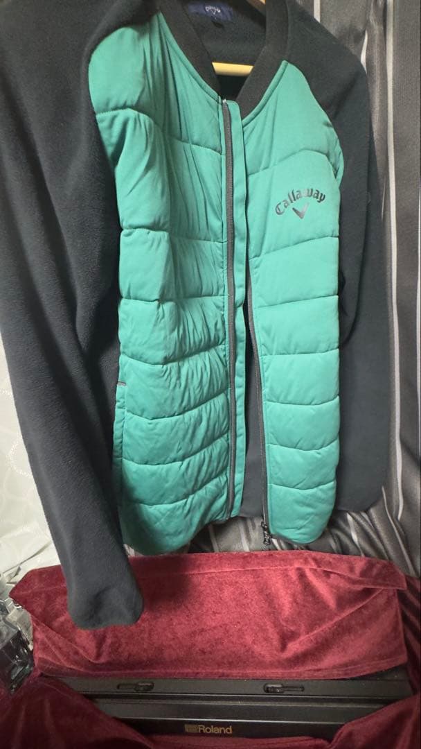 Callaway パデッドジャケット Lサイズ グリーン/ブラック
