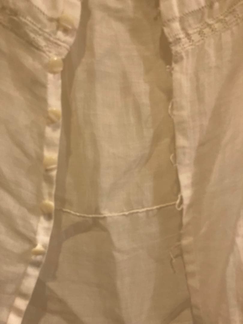 アンティーク　ヴィンテージ　パフスリーブ　レース　ブラウス　羽織り　トップス