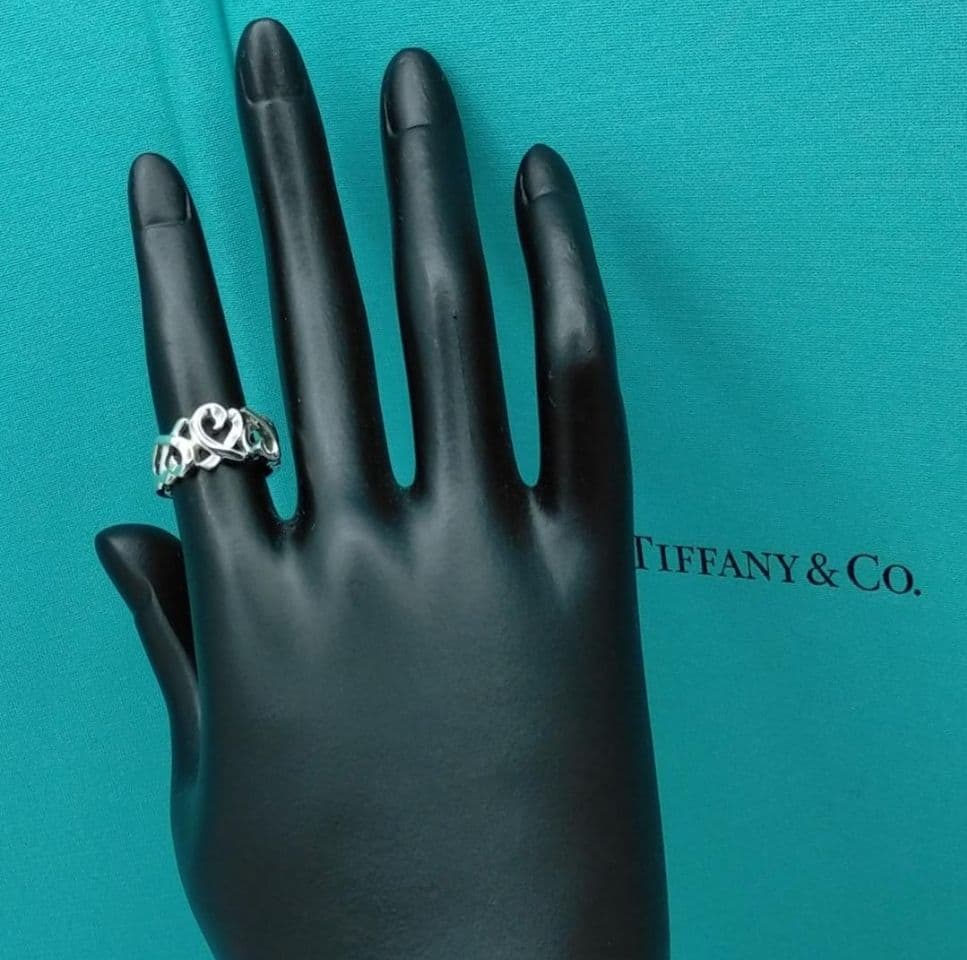 ◆SALE◆【ティファニー】ラビングハート　トリプル　リング　９号　2023