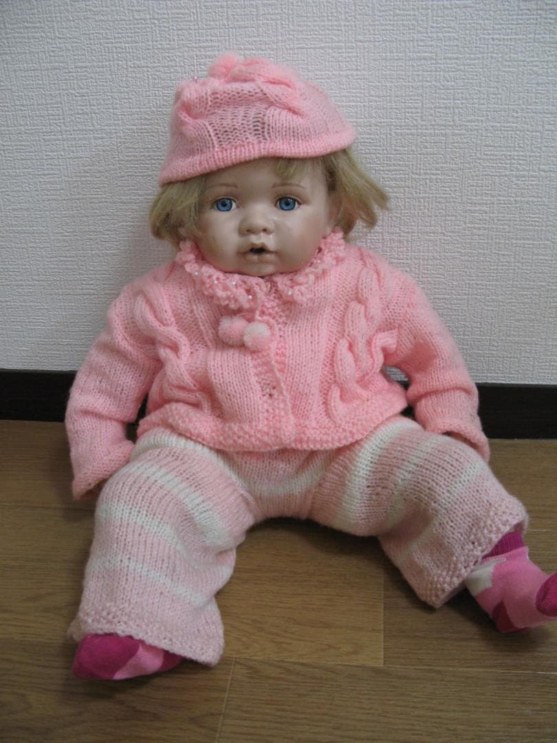 ビスクドール　赤ちゃん　ベビードール　　ニット　52㎝