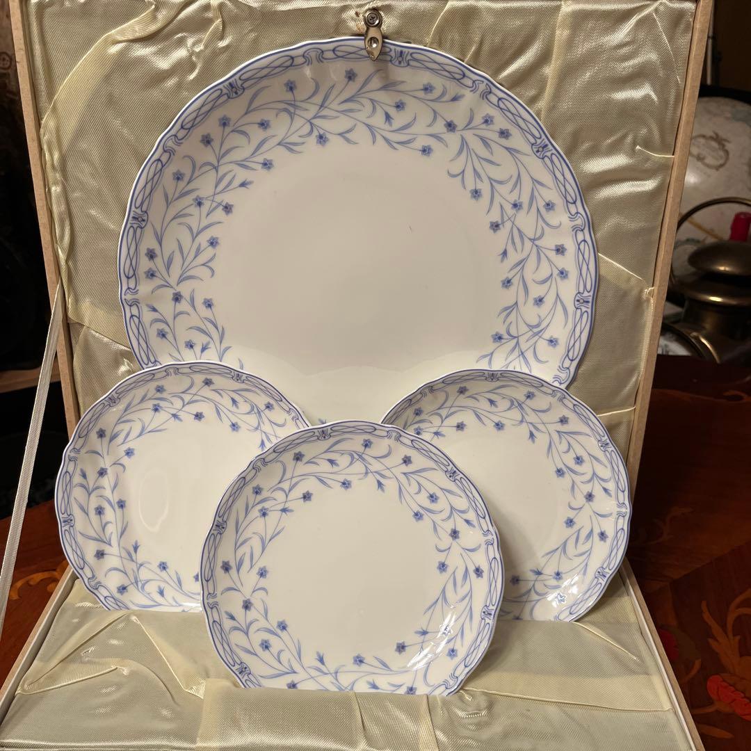 ノリタケ 青い花柄 青藍花 陶磁器皿6枚セット