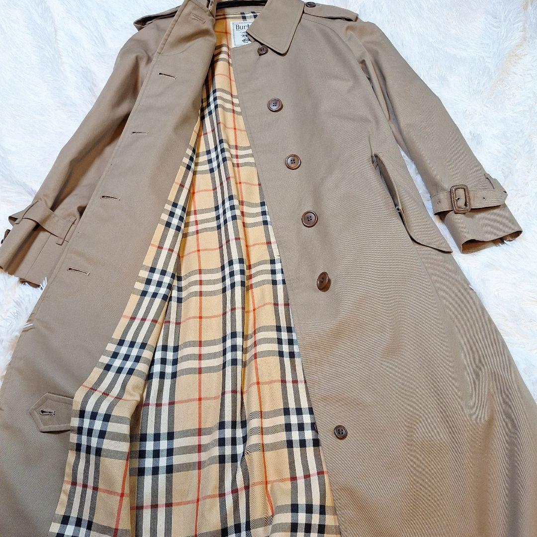【ゆうき様】バーバリーズ ステンカラーノバチェック ロング丈 ヴィンテージ