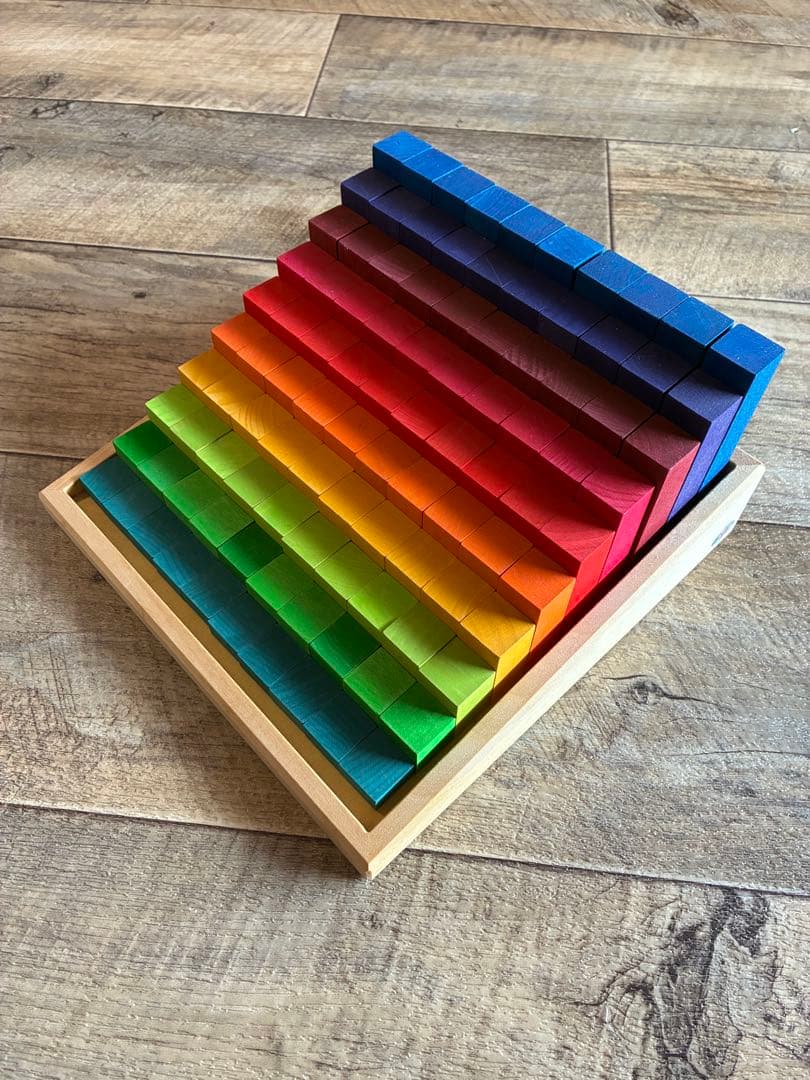 サ*ン様 にじのカウンティングブロック・小