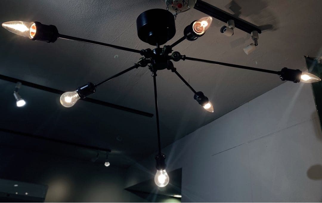 エルックス スチール製 シーリングライト 6灯