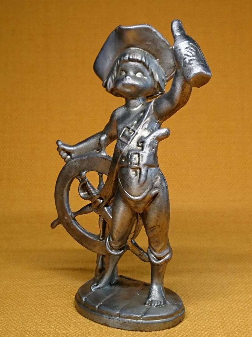 人形　金属　彫像　イタリア　置物　インテリア　工芸品　美術品　A2963