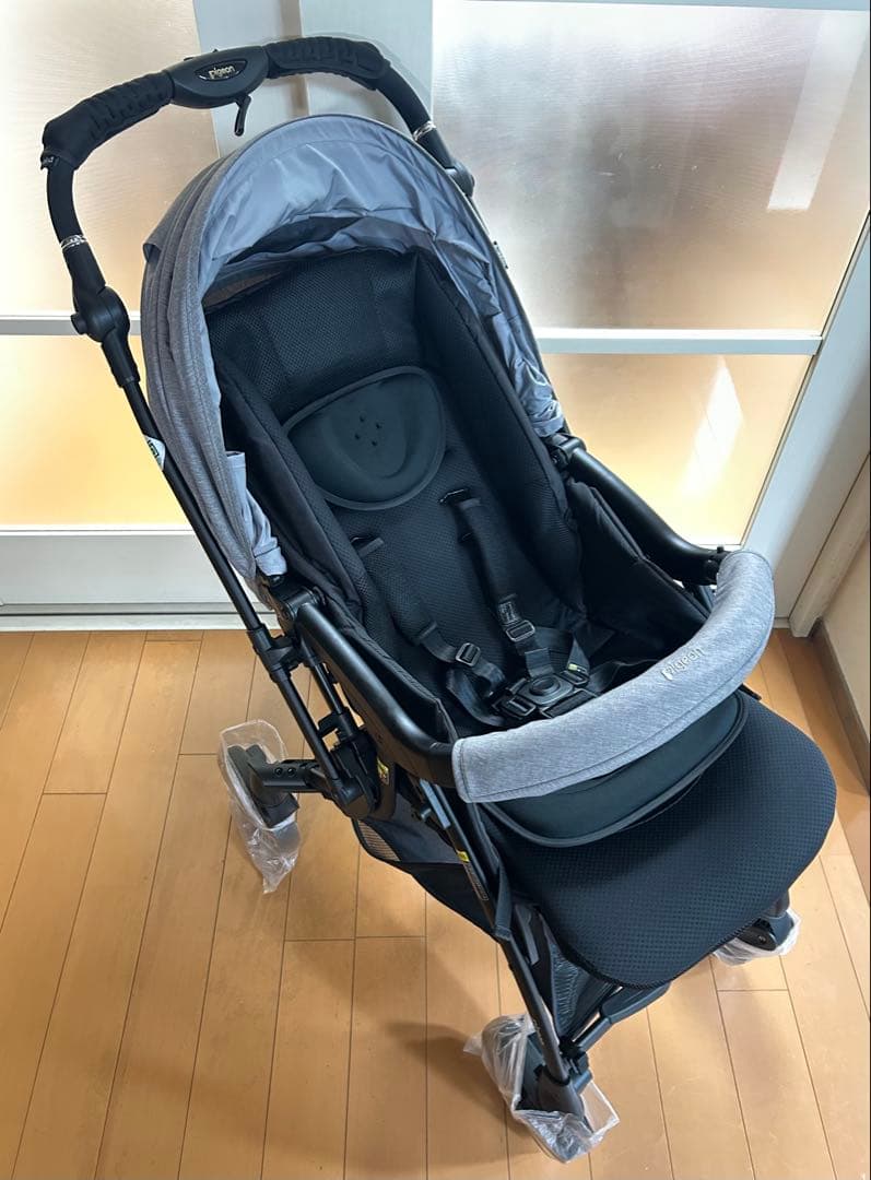 【11/3まで】ピジョン ランフィ グレー A型ベビーカー 両対面