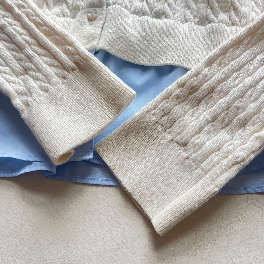 【美品】herlipto Layered Cable Knit Cardigan