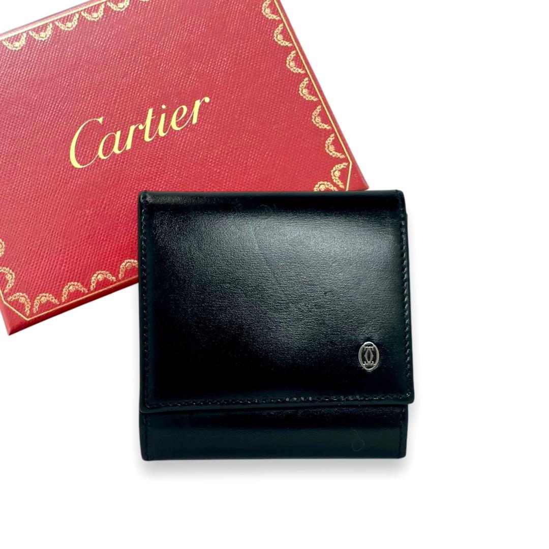 Cartier パシャ カーフスキンレザー ケース 小銭入れ ブラック