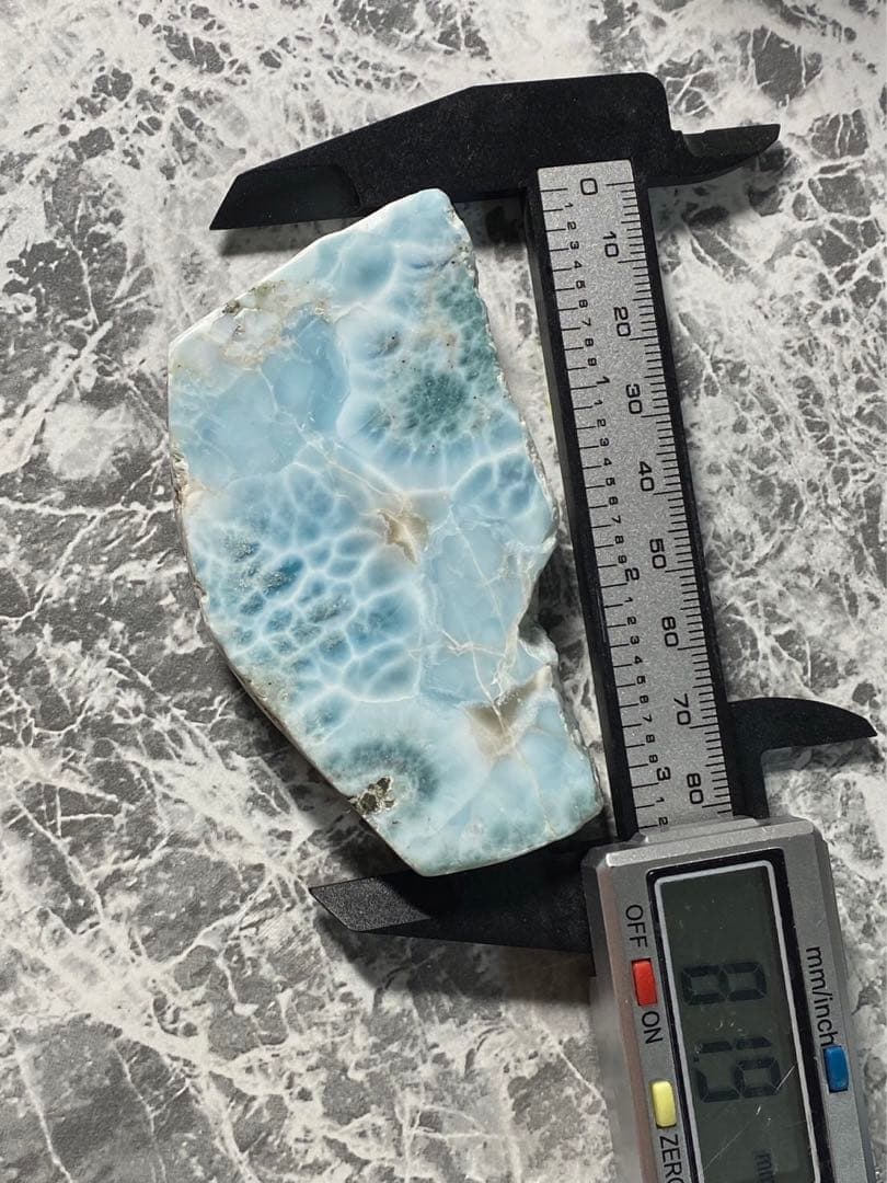 ドミニカ産 ラリマー スライス 原石 置物