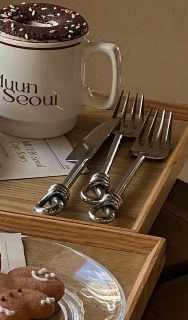希少　Gourmet Settings 韓国　カフェ　カトラリー