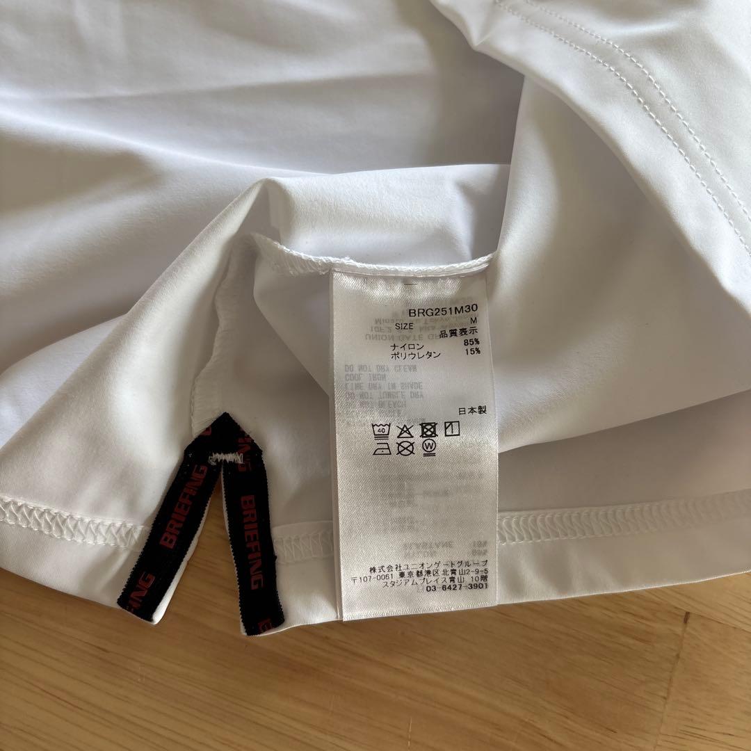 TakaBRIEFING メンズ LOGO LINE HIGHNECK白M