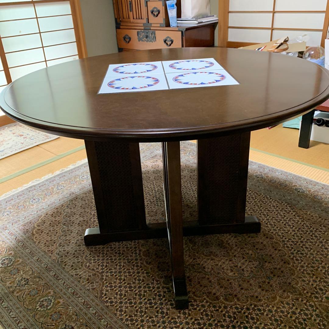 お値下げ！MORISHIGE モリシゲ　円形木製テーブル シンプルデザイン