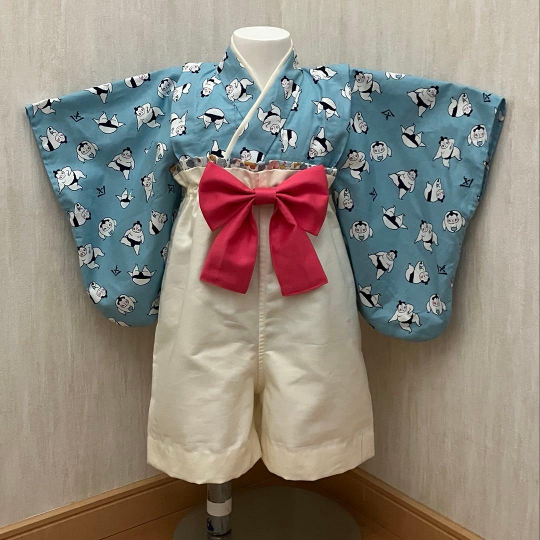 ぴょんさま専用七五三 着物上下セパレート ベビー袴 7歳 3歳　ハンドメイド