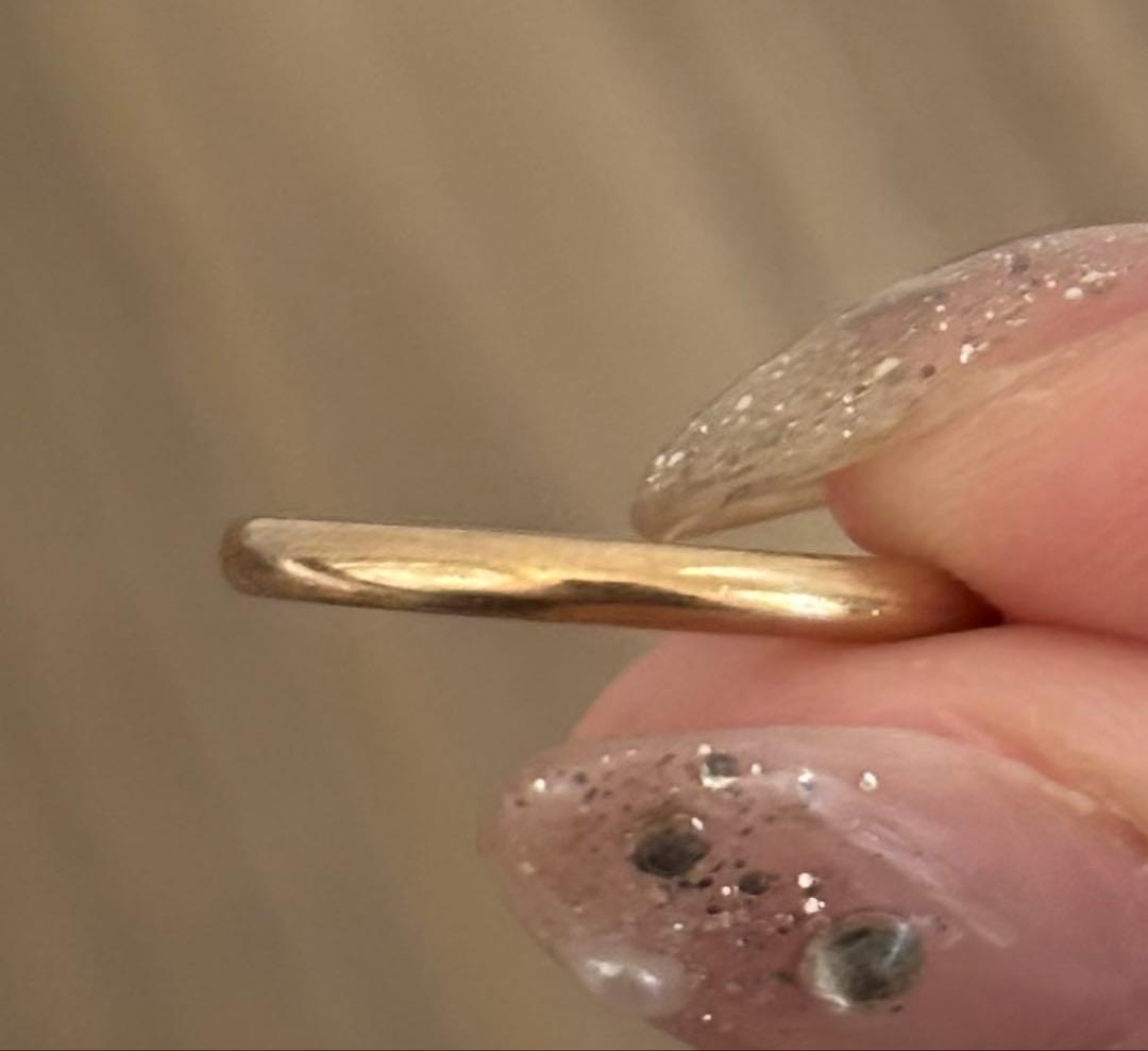 ティファニー フォーエバー クラシックバンド ダイヤ リング 750 YG 8号