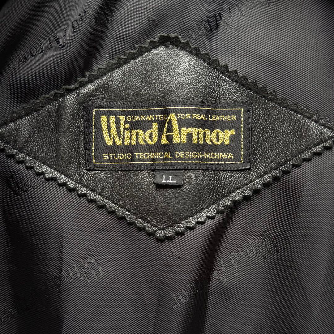 Wind Armor ウィンドアーマー ラムレザー カーコート 羊革 LLサイズ