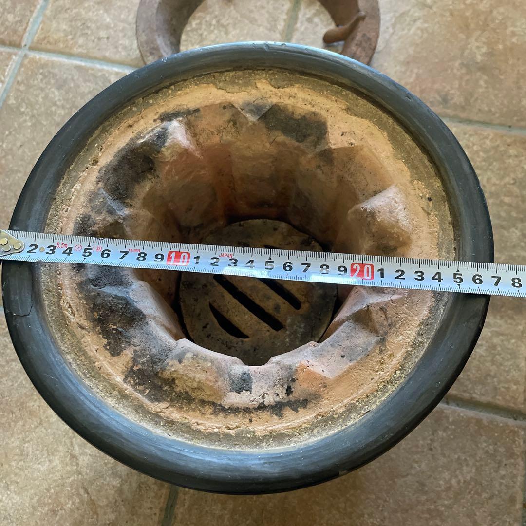 三河産　黒七輪