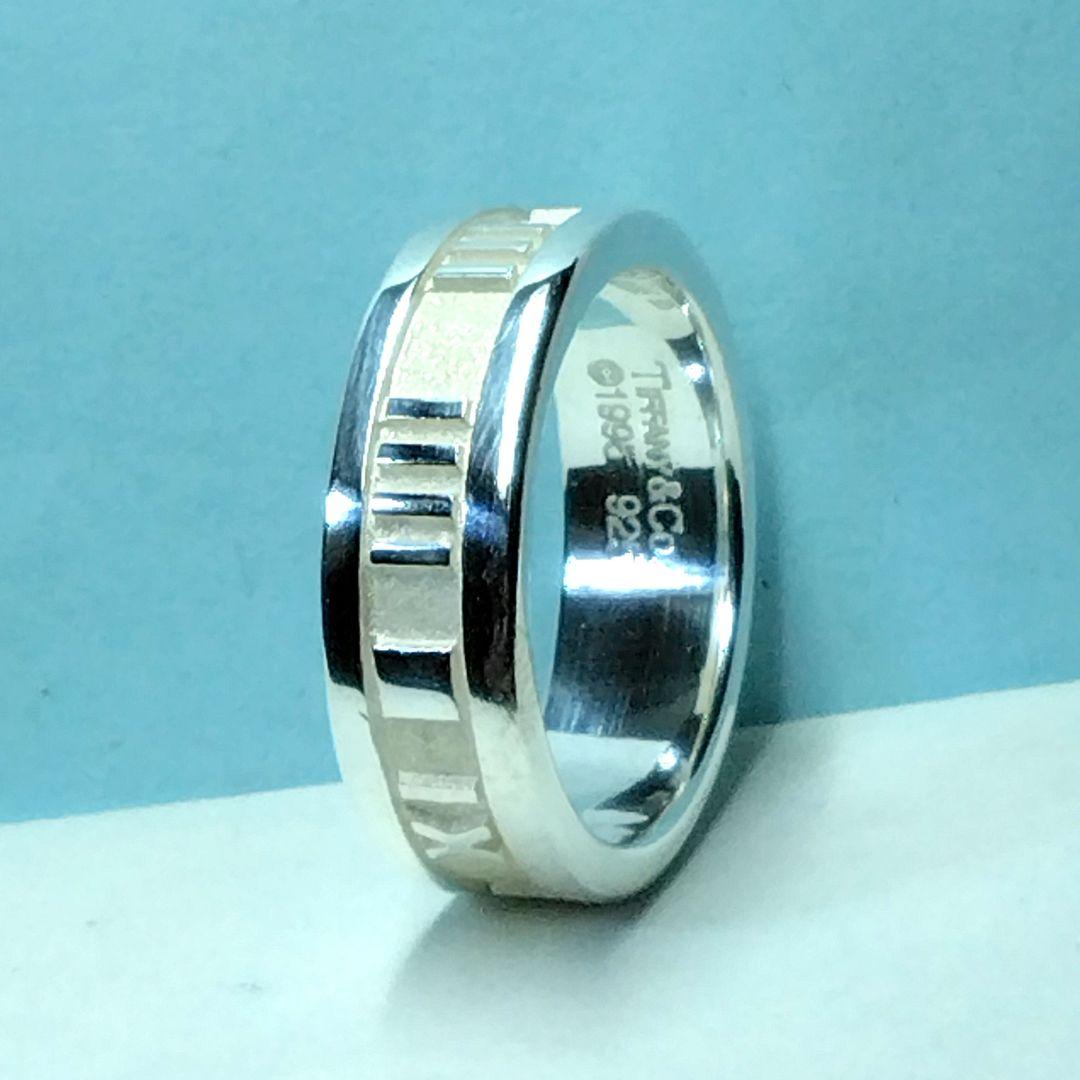 ティファニーアトラスリング 14号弱　新品仕上げ　ほぼ無傷未使用に近い