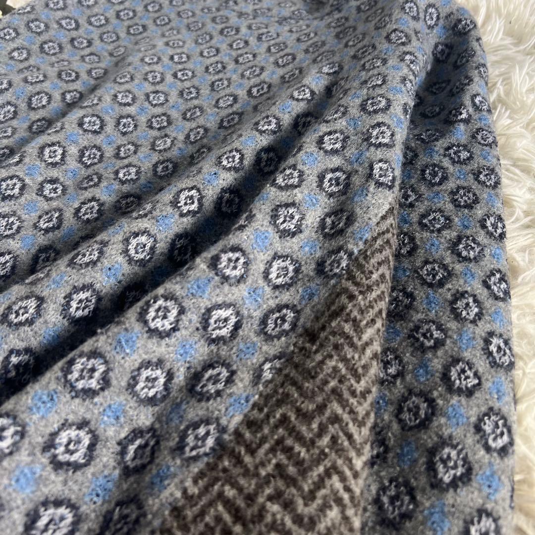 45R フロート ダブル ジャガード の フレア セーター ニット