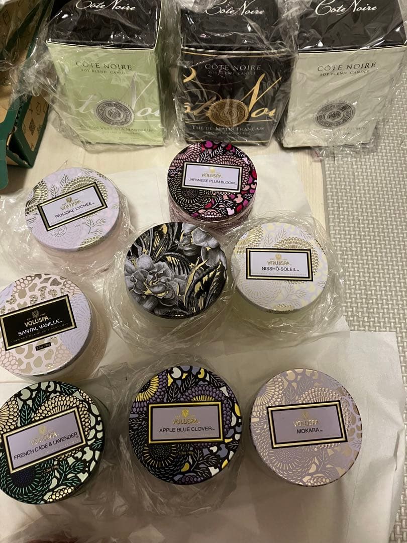 voluspa アロマキャンドル　cote noire まとめ12個