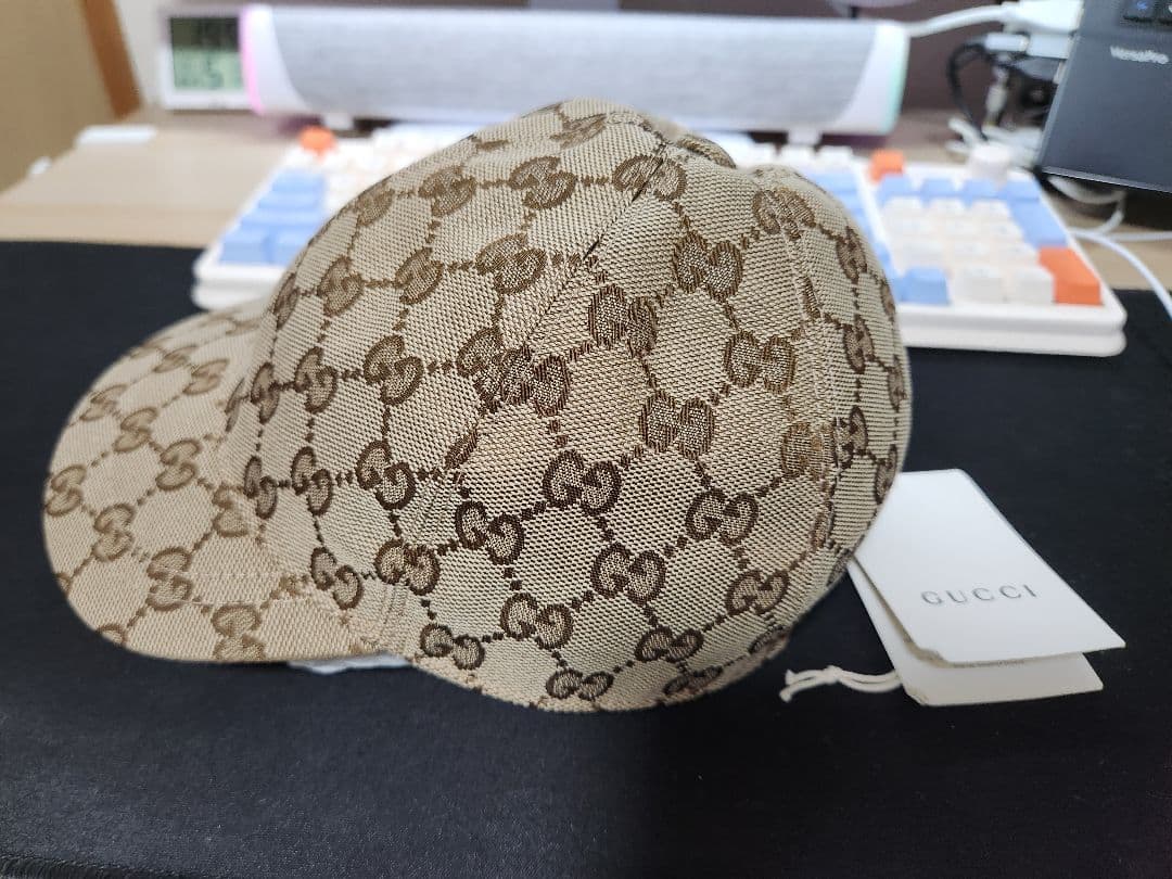 グッチ キッズ GGキャンバス ベースボールキャップ　子供帽子　グッチ帽子