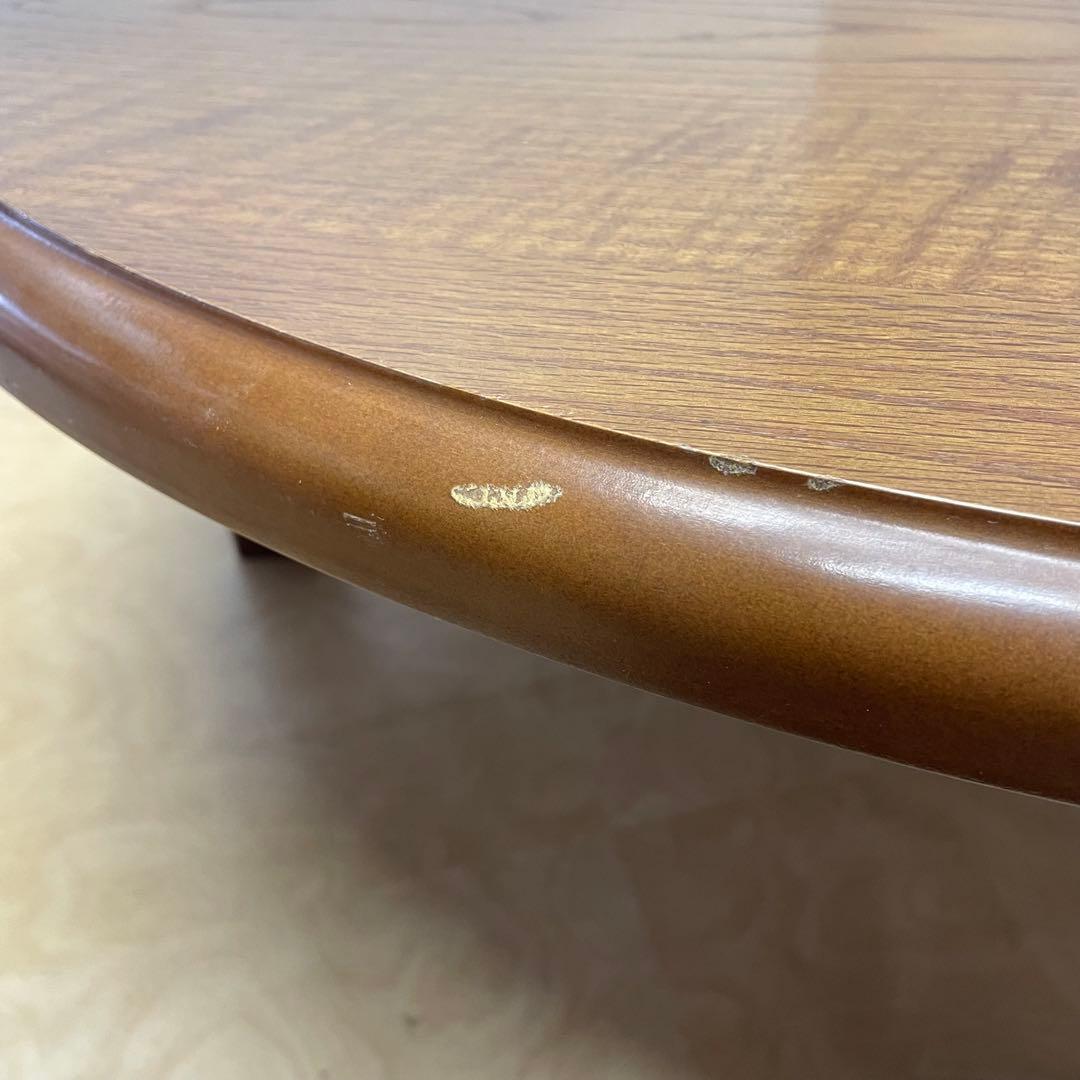 丸テーブル 幅90センチ 折りたたみ 丸ちゃぶ台 折り畳み 座卓 木製 レトロ