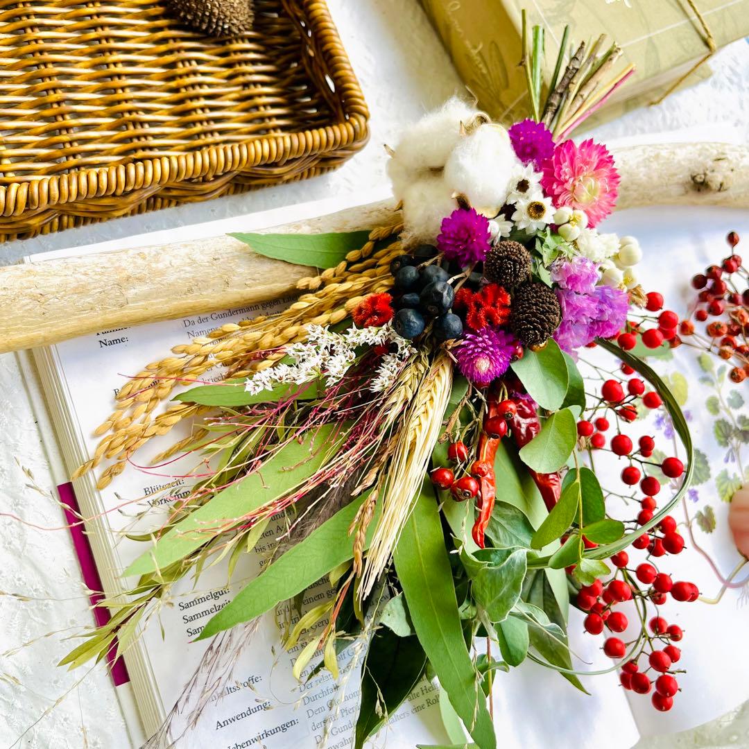 スワッグになるしめ縄2024 しめ縄リース　しめ縄スワッグ　しめ縄ブーケ