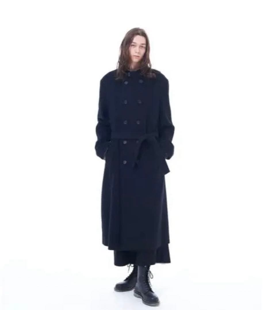 ジャケット・アウター DOUBLE-BREASTED STAND COLLAR COAT