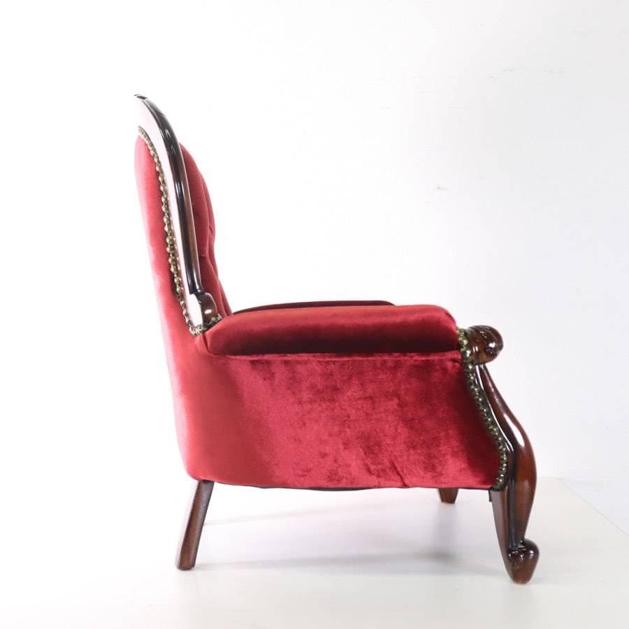 4点同時購入 にゃんコロ様 高級 アンティーク調 マホガニー製 ドールチェア 3