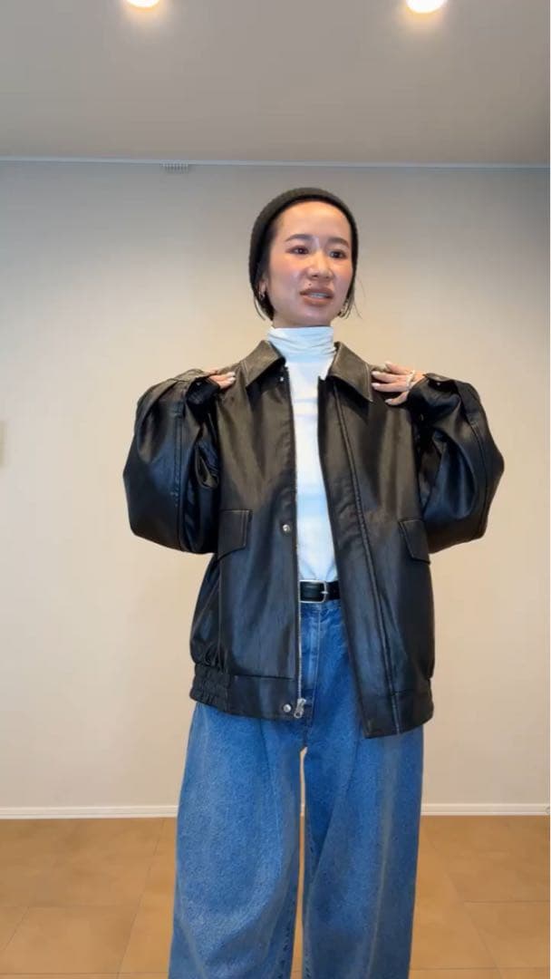 ジャケット・アウター Eongul Big Pocket faux Leather Blouson