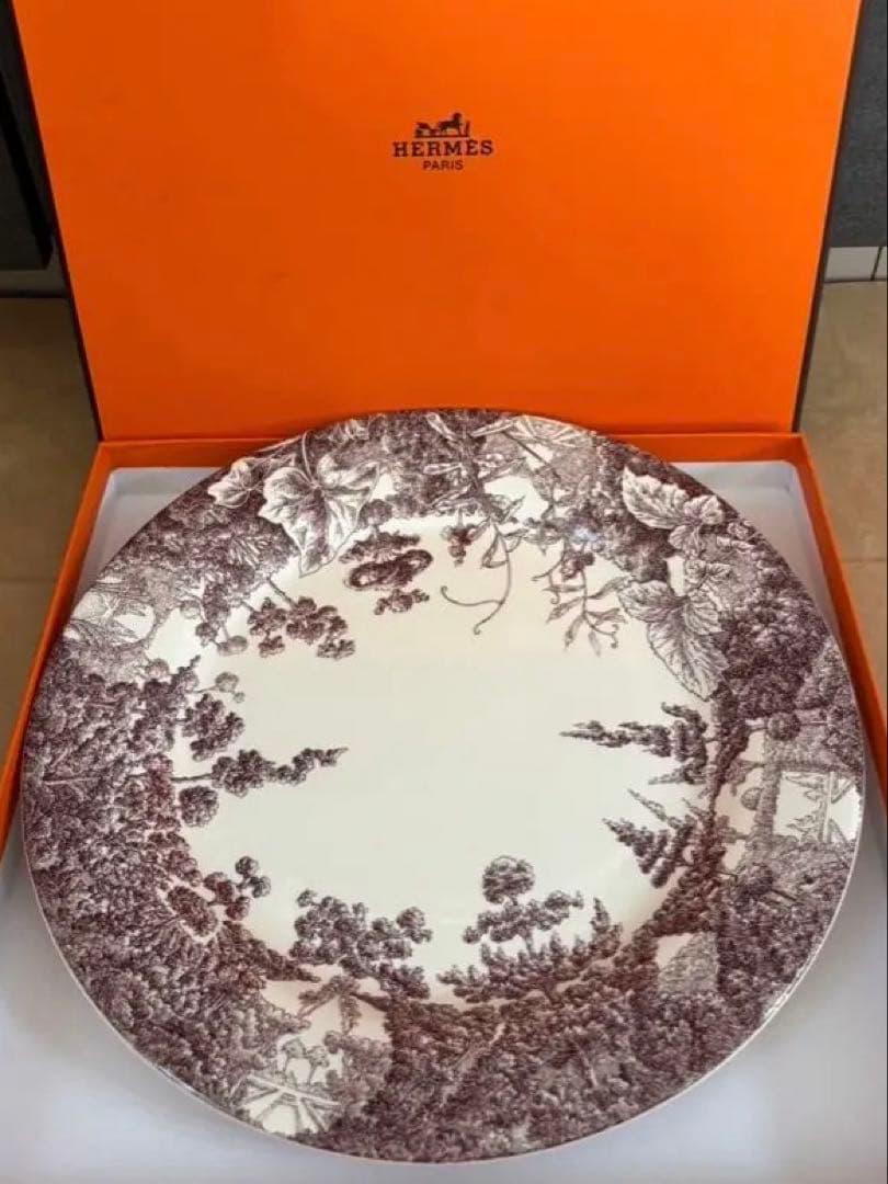 エルメス　メゾンアンシャンテ 丸皿 ★未使用品★希少★27㎝